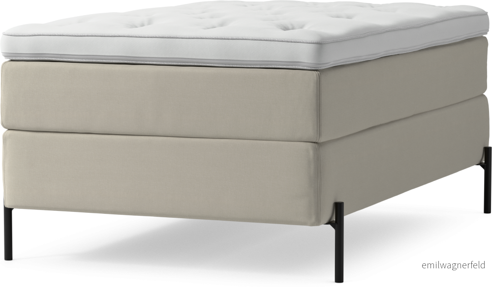Delux Dream Kontinentalsäng, enkelsäng 120 cm med bäddmadrass och sängben cTaRH
