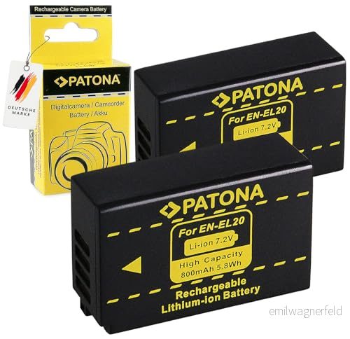 2 x batteri EN-EL20 för Nikon 1 J1 J2 J3 S1 Coolpix A 4053599035645 2 x batteri EN-EL20 för Nikon 1 J1 J2 J3 S1 Coolpix A 4053599035645