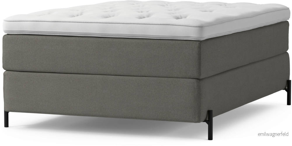 Delux Dream Kontinentalsäng, enkelsäng 140 cm med bäddmadrass och sängben zshOe