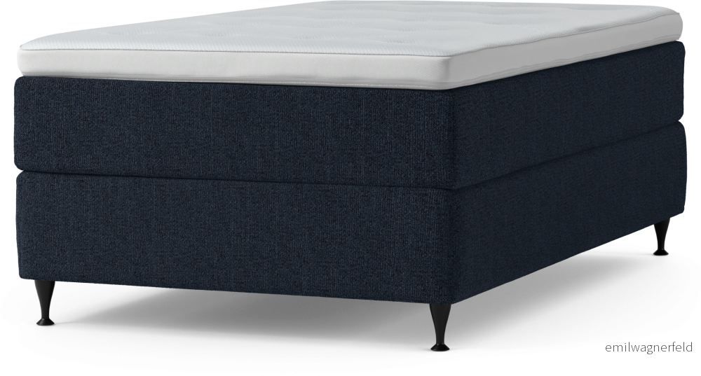Delux Dream Kontinentalsäng, enkelsäng 120 cm med bäddmadrass och sängben tNr02