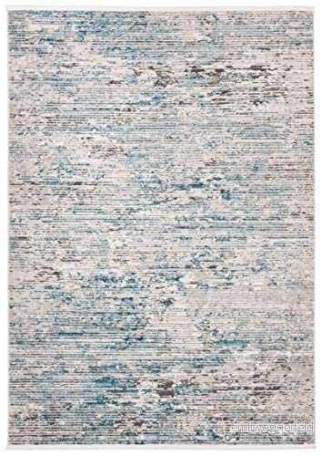 Safavieh samtida inomhusvävd accentmatta, shivan kollektion, SHV720, i blå/grå, 61 x 91 cm för vardagsrum, sovrum eller valfritt inomhusutrymme 195058025423