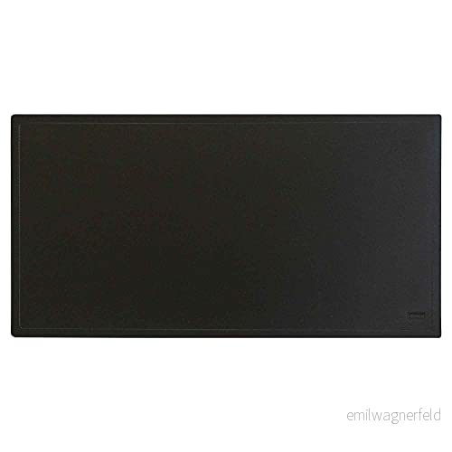 Idena 10545 Skrivunderlägg i datorkuddeformat, svart, ca 34 x 65 cm stor, praktiskt tillbehör för hemmakontoret, arbetsrummet och kontoret 4064997105458