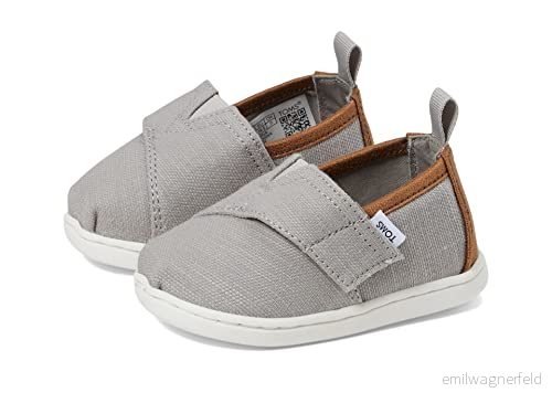 TOMS Unisex barn liten alpargata loafer platt, Drizzle Grå, 3 UK Child 195703314995