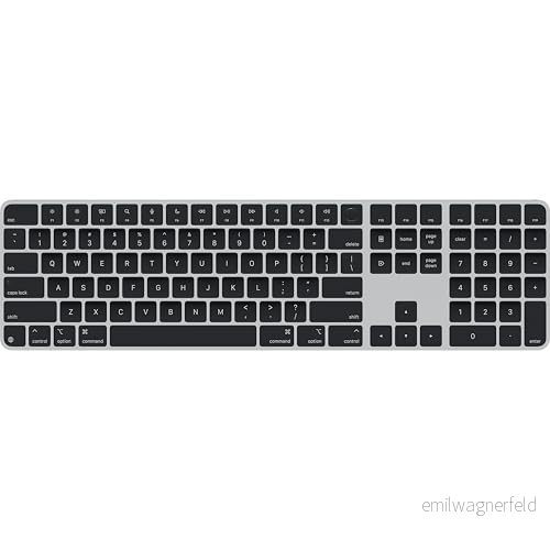 Apple Magic Keyboard with Touch ID and Numeric Keypad Tangentbord US English Svart 195949655609
