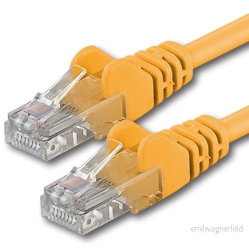 20m - gul 1 stycke (PACK) CAT.6 CAT6 Ethernet LAN-nätverkskabel 1000Mbit / s patchkabel 4250344852353