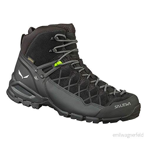 Salewa MS Alp Trainer Mid Gore TEX trekking och vandringskängor, Black/Black, 35 EU 4053866057134