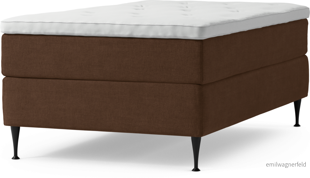 Delux Dream Kontinentalsäng, enkelsäng 120 cm med bäddmadrass och sängben VmNqO