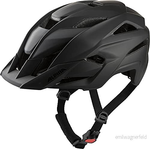 ALPINA KAMLOOP, black matt, 60 64 cm, mångsidig all mountain och trail hjälm för optimal skydd komfort vuxna 4003692329899