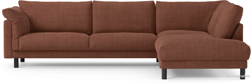 Cherrie 3-sits soffa med divan höger, fast klädsel G8TfW