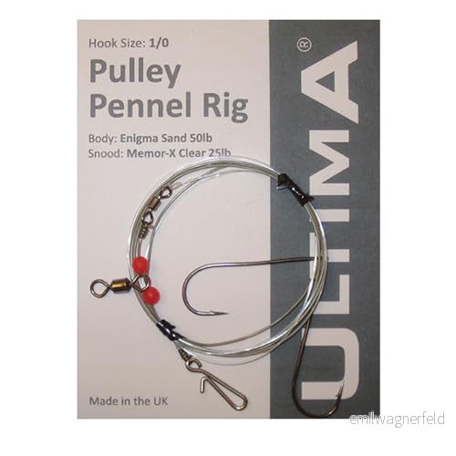 Ultima Unisex vuxen pull rig 2 krok havsfiske, tranparent, storlek 1/0 5391542482849