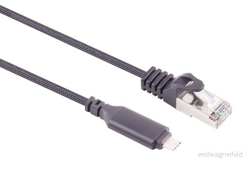 3 meter USB C till LAN adapterkabel 1 st kabel Gbit dataöverföring 3,1 RJ45 Ethernet Cat6 kompatibel med smartphone laptop Macbook 4255733208728