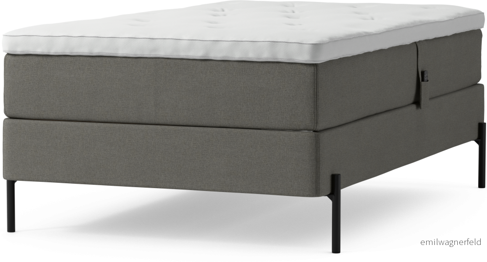 Delux Dream Ställbar säng, enkelsäng med bäddmadrass och sängben xsp5C