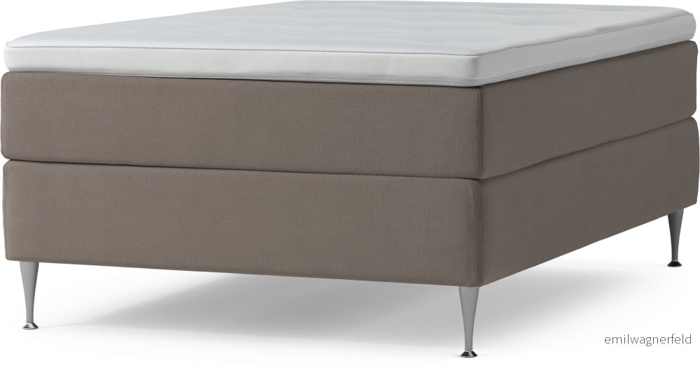 Delux Dream Kontinentalsäng, enkelsäng 140 cm med bäddmadrass och sängben U9ZHj