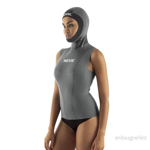SEAC Hoody Lady Dam Underställ Tröja, Grå, XL 8002908446302