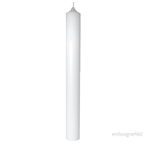 Rayher vanligt vitt avsmalnande ljus för första nattvarden, dop och bröllop, vaxljus gör det själv ljusdekorationsidéer, 100% paraffin, höjd 40 cm, diameter 4 31435000 4006166333040