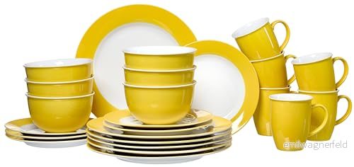 Kombiset Doppio, 24 delar, gul 4006344318807