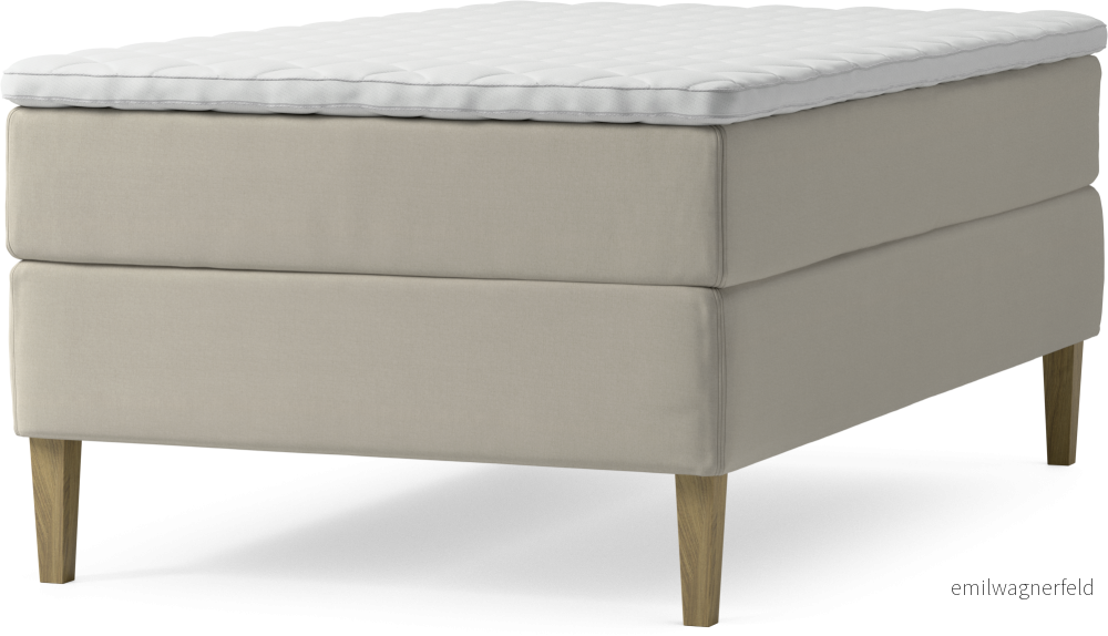 Delux Dream Kontinentalsäng, enkelsäng 120 cm med bäddmadrass och sängben tF8ws
