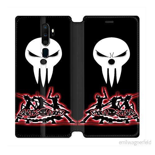 Läderfodral plånbok för Oppo A9 (2020) Manga Soul Eater svart 3614848023243