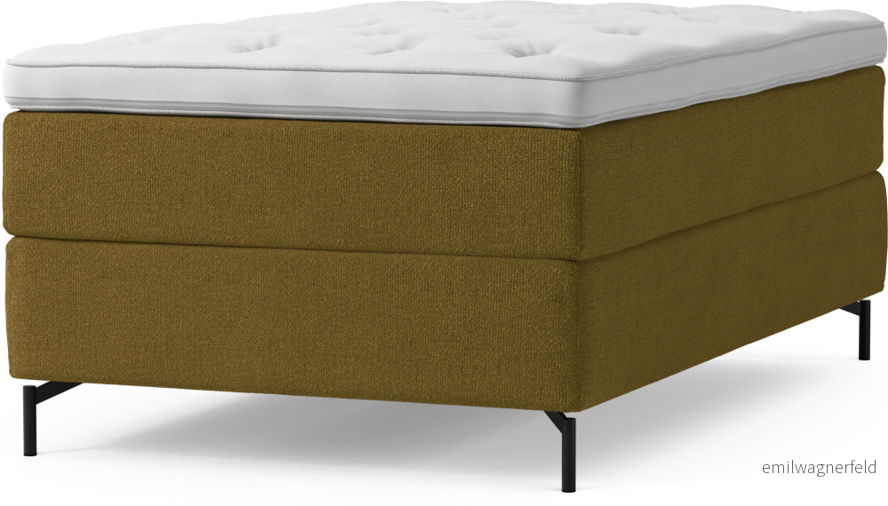 Delux Dream Kontinentalsäng, enkelsäng 120 cm med bäddmadrass och sängben TvQoo