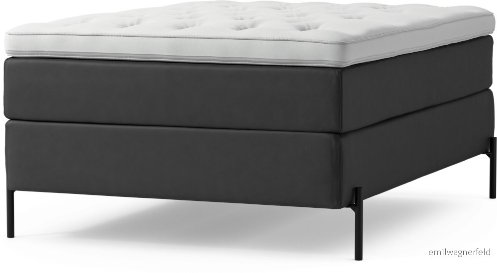 Delux Dream Kontinentalsäng, enkelsäng 140 cm med bäddmadrass och sängben gfr3l