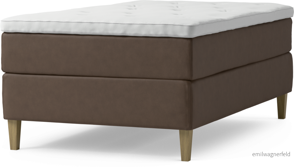 Delux Dream Kontinentalsäng, enkelsäng 120 cm med bäddmadrass och sängben Nlh73