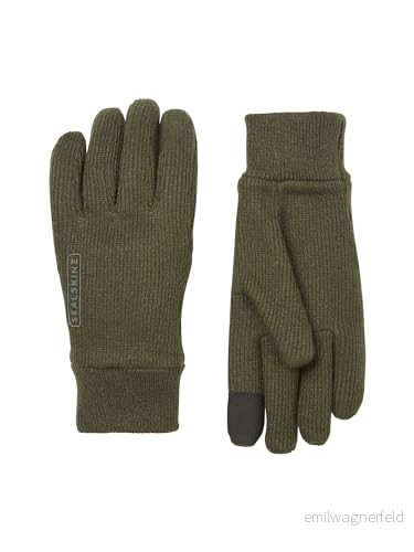SEALSKINZ Necton Vindtät stickad handske för alla väder Mjuk känsla & andningsbar Vardagliga handskar 5055754462081