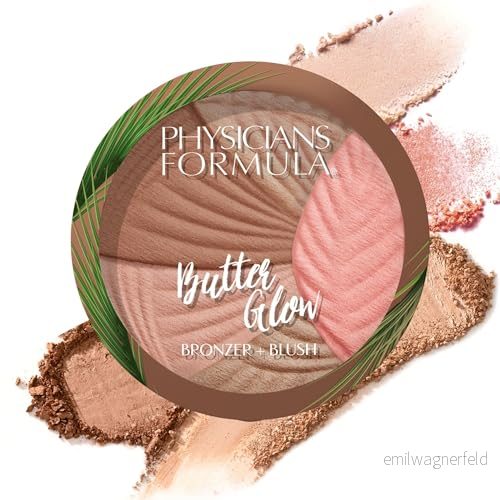 Physicians Formula Butter Glow Bronzer + Rouge, 2 i 1 Krämig Bronzerpulver med Berikad en Illuminerande & Fuktgivande Smörblandning, Hälsosam Glöd 44386410916