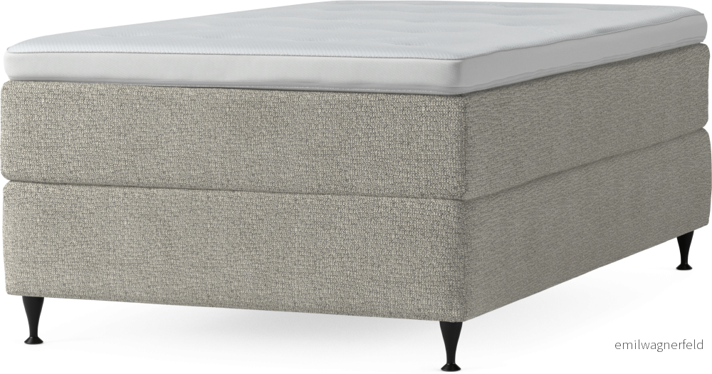 Delux Dream Kontinentalsäng, enkelsäng 120 cm med bäddmadrass och sängben 130BQ