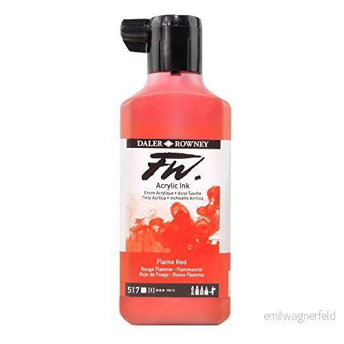 FW INK 180 ml FLAME röd 5011386119809