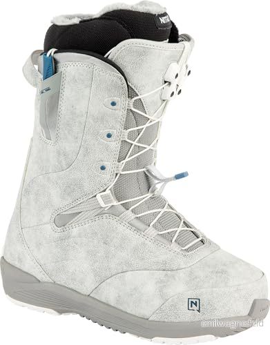 Nitro Damer Crown TLS lätt snowboardbåt med snabbsnörningssystem allround Freestyle Freeride Softboot, grå, MP 23,5 // EU 36 2/3 US WMN 6 7630221863394
