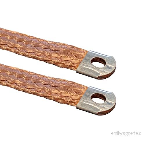 AUPROTEC Massfläta för motor med förtennade kabeländar längd 200 mm 50 mm² 300 A 753447658586