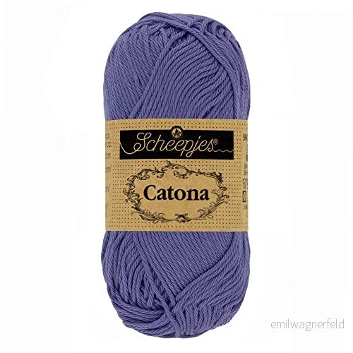 Scheepjes Catona 508 Djup Ametist Garn 10x10g 8717738689002