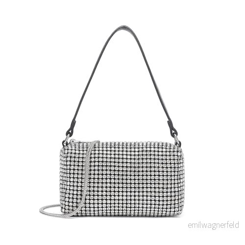 Miss Lulu kvinnors LH2407 SI koppling, silver, Small 6977479490745