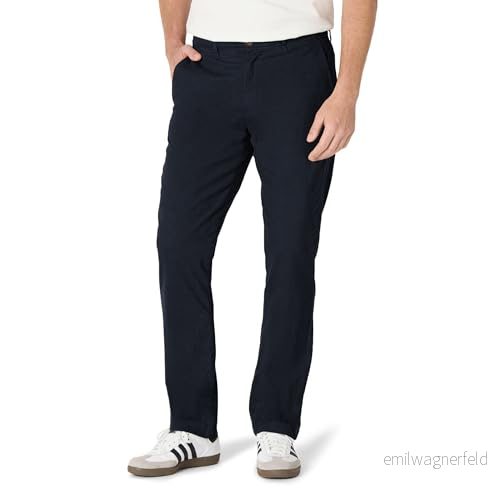 Amazon Essentials Men's Lediga stretchiga chinos atletisk passform (finns i Big & Tall), Svart, 52W / 34L 196433246396