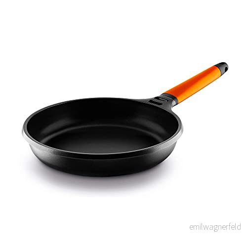 Fundix av Castey nonstick gjutet aluminium induktion stekpanna med avtagbart handtag, 18 cm x 14 4.7 Orange 8436005066635