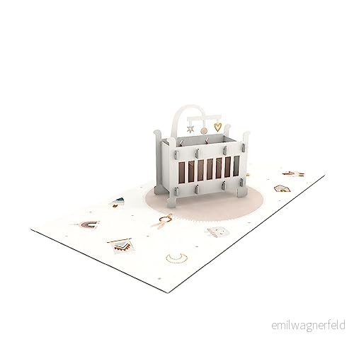 Grafik verkstad Pretty popup kort tredimensionell För födseln 4043651304079