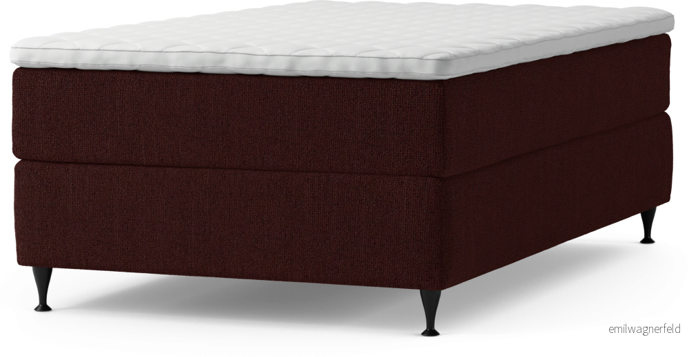 Delux Dream Kontinentalsäng, enkelsäng 120 cm med bäddmadrass och sängben 3dkId