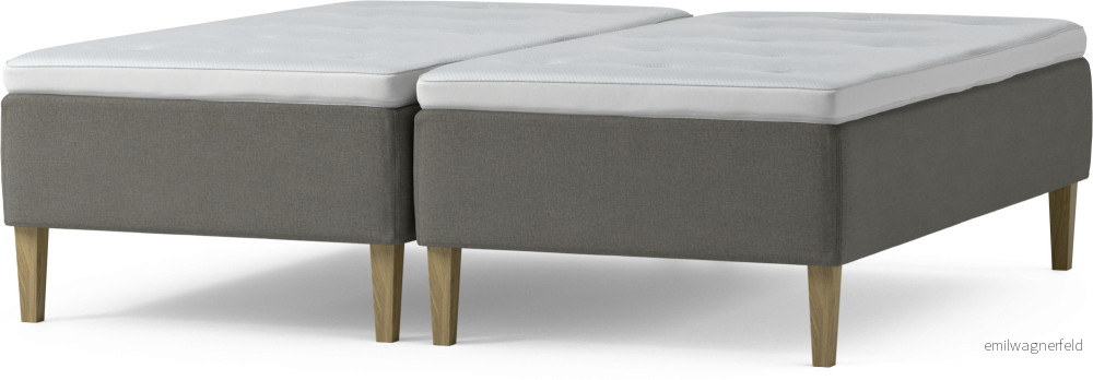 Delux Dream Ramsäng, dubbelsäng med bäddmadrass och sängben 5zKFN