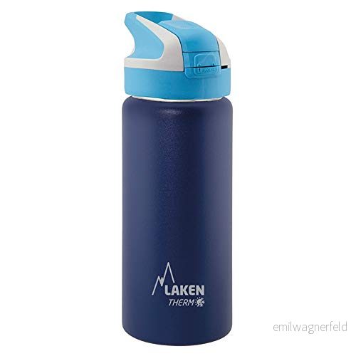 Lusy Reusable Thermal Bottle Summit yeStainless Simbi ine otomatiki cap uye yekuchengetedza kuvharwa, 500ml, yakasviba yebhuruu 8412544044648