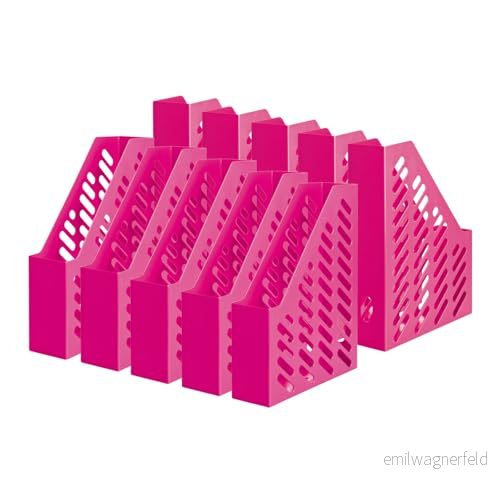 HAN stående samlare KLASSIK 10 stycken, modern i trendig design. Funktionell, högkvalitativ och snygg upp till format DIN A4/C4, rosa, 160156 4012473170247