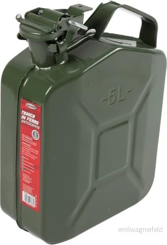 5L anti explosion järnbränsletank Godkänd, hållbar och säker för bensin diesel 8000866078665
