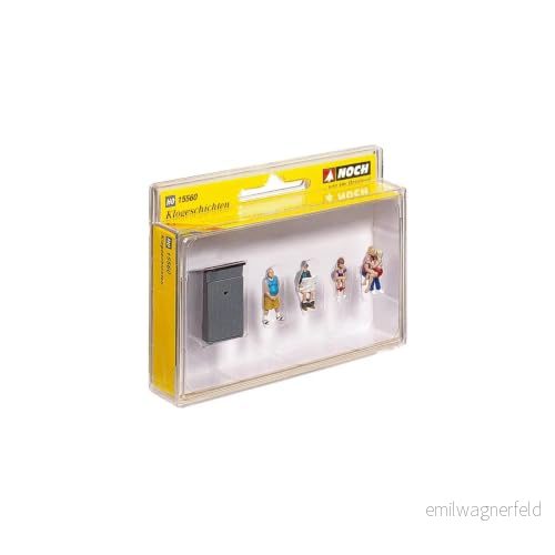 NOCH® toaletthistorier, handfärgade miniatyrfigurer för spår H0, modellbygge och dioramer 4007246155606