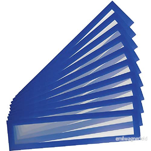 Tarifold Det är 195211 Pack 10 magnetiska ramar Port titlar A4/A3 (55 hög x 297 mm) Magneto PRO för whiteboards, färg Blå 3377991952111