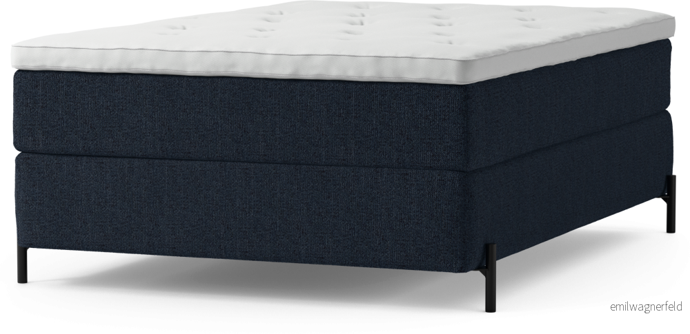Delux Dream Kontinentalsäng, enkelsäng 140 cm med bäddmadrass och sängben CwvRF