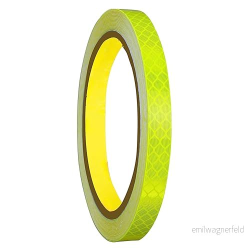 3M Diamond Grade 4083 Reflexdekaler Varningsdekaler Reflektorfolie Säkerhetsvarningstejp Vattentät reflekterande film Bilar Motorcyklar Hjälm Cykel (Yellow 5mmX5meter) 4262424170998
