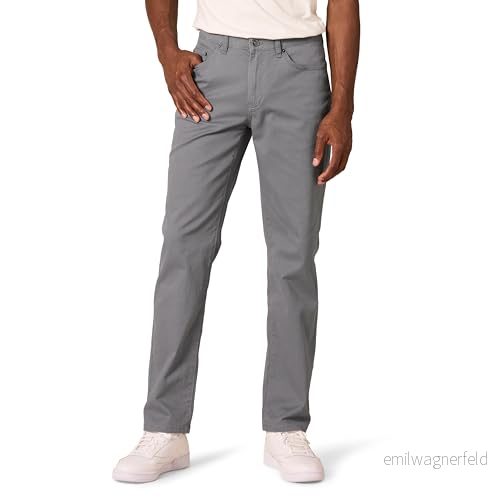 Amazon Essentials Herr rak passform 5 ficka stretch twillbyxor, mörkgrå, 38 B x 30 L 193548639440