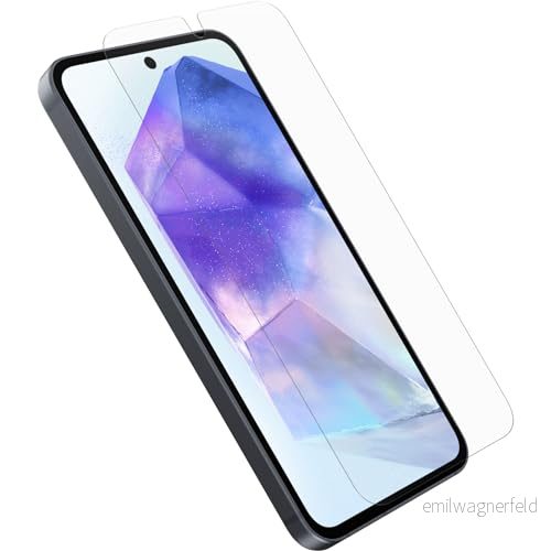 OtterBox Glass skärmskydd för Samsung Galaxy A55 5G, härdat glas, repskydd, skydd mot splitter, Utan retailförpackning 840304761623