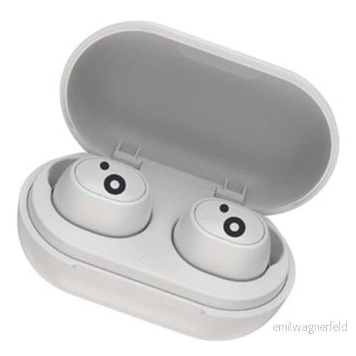 Sunstech WAVEPODS GO Trådlösa TWS hörlurar Bluetooth V5.0. Lätta. Multifunktionskontroller Vattentät IPX4. Inbyggd magnetisk laddningsbas och mikrofon för iPhone Android, vit. 8429015019302
