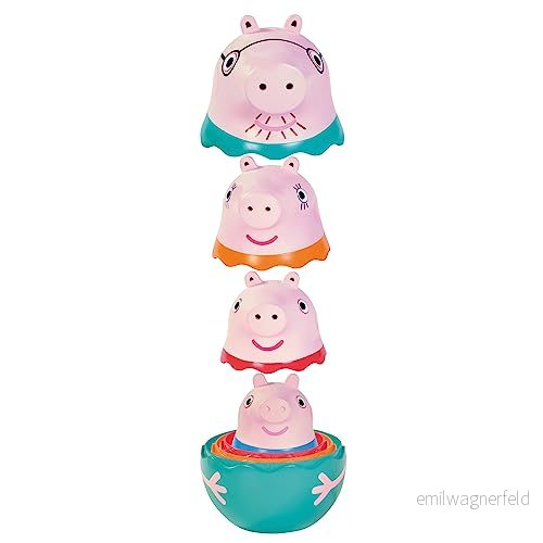 Toomies Peppa Pig Family E73526 Matryoshka, Flerfärgad, En Storlek 5011666735262