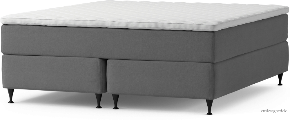 Delux Exclusive Kontinentalsäng, dubbelsäng med bäddmadrass och sängben A6LYs